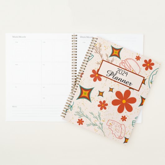 Retro  Bloemen 2024 Planner (Display)