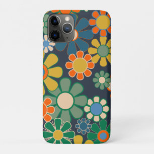 Retro Bloemen 60s 70s Esthetische Bloemen Case-Mate iPhone Case
