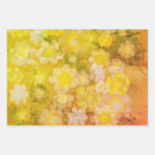 Retro Bloemen Abstract Zout Waterverf Schilderen Inpakpapier Vel (Voorkant)