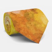 Retro Bloemen Abstract Zout Waterverf Schilderen Stropdas (Opgerold)