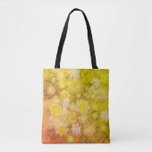 Retro Bloemen Abstract Zout Waterverf Schilderen Tote Bag (Voorkant)
