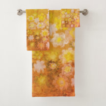 Retro Bloemen Abstracte Zoute Waterverf Patroon