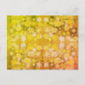 Retro Bloemen Abstracte Zoute Waterverf Patroon Briefkaart (Voorkant)