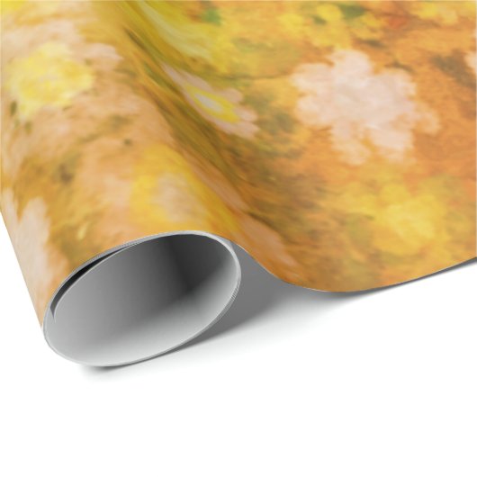 Retro Bloemen Abstracte Zoute Waterverf Patroon Cadeaupapier (Rol Hoek)