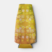 Retro Bloemen Abstracte Zoute Waterverf Patroon Flesjeskoeler (Voorkant)