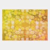 Retro Bloemen Abstracte Zoute Waterverf Patroon Inpakpapier Vel (Voorkant)