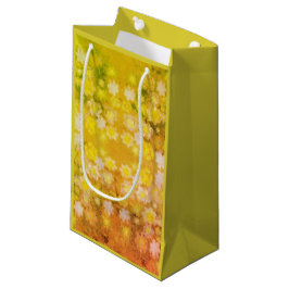 Retro Bloemen Abstracte Zoute Waterverf Patroon Klein Cadeauzakje