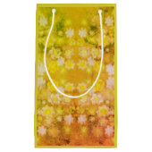 Retro Bloemen Abstracte Zoute Waterverf Patroon Klein Cadeauzakje (Voorkant)