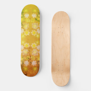 Retro Bloemen Abstracte Zoute Waterverf Patroon Persoonlijk Skateboard