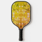Retro Bloemen Abstracte Zoute Waterverf Patroon Pickleball Paddle (Achterkant)