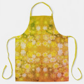 Retro Bloemen Abstracte Zoute Waterverf Patroon Schort (Voorkant)