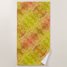 Retro Bloemen Abstracte Zoute Waterverf Patroon