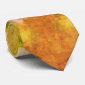Retro Bloemen Abstracte Zoute Waterverf Patroon Stropdas (Opgerold)