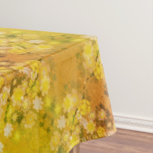 Retro Bloemen Abstracte Zoute Waterverf Patroon Tafelkleed (Voorbeeld)