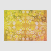 Retro Bloemen Abstracte Zoute Waterverf Patroon Tissuepapier (Voorkant)