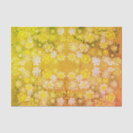 Retro Bloemen Abstracte Zoute Waterverf Patroon Tissuepapier