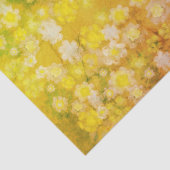 Retro Bloemen Abstracte Zoute Waterverf Patroon Tissuepapier (Detail)