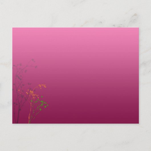 retro bloemen ansichtkaart briefkaart (Voorkant)