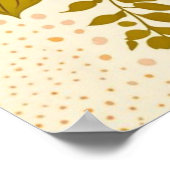 Retro Bloemen Boeket Art Print (Hoek)