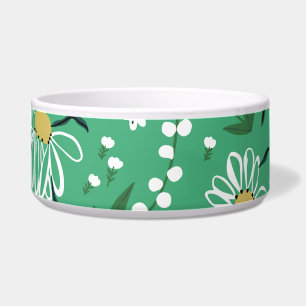 Retro bloemen, botanisch naadloos patroon. voerbakje
