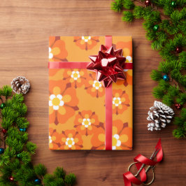 Retro Bloemen Cadeauverpakking Cadeaupapier