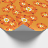 Retro Bloemen Cadeauverpakking Cadeaupapier (Hoek)