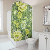Retro Bloemen Douchegordijn (In situ)