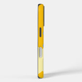 Retro Bloemen Gele Lente Groovy Monogrammed Case-Mate iPhone Case (Achterkant / Rechts)