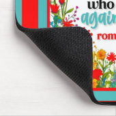 Retro Bloemen Inspirerend Mousepad Muismat (Hoek)