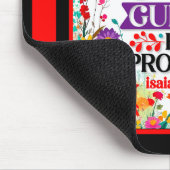 Retro Bloemen Inspirerend Mousepad Muismat (Hoek)