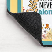 Retro Bloemen Inspirerend Mousepad Muismat (Hoek)