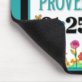 Retro Bloemen Inspirerend Mousepad Muismat (Hoek)