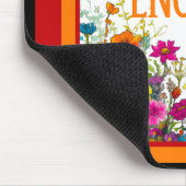 Retro Bloemen Inspirerend Mousepad Muismat (Hoek)