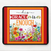 Retro Bloemen Inspirerend Mousepad Muismat (Voorkant)