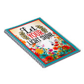 Retro Bloemen Inspirerend Notitieboek (Rechterzijde)