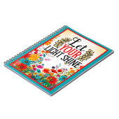 Retro Bloemen Inspirerend Notitieboek (Linkerzijde)