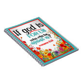 Retro Bloemen Inspirerend Notitieboek (Rechterzijde)