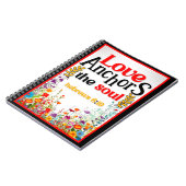 Retro Bloemen Inspirerend Notitieboek (Linkerzijde)