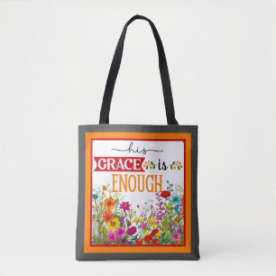 Retro Bloemen Inspirerend Tote Bag