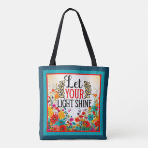 Retro Bloemen Inspirerend Tote Bag