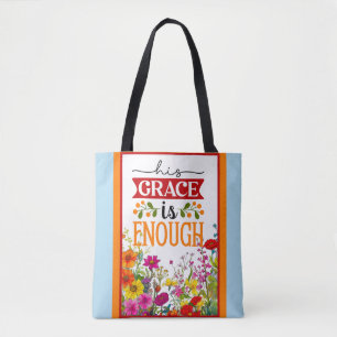 Retro Bloemen Inspirerend Tote Bag
