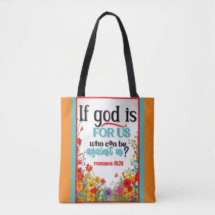Retro Bloemen Inspirerend Tote Bag