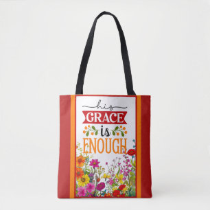 Retro Bloemen Inspirerend Tote Bag