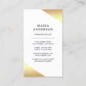 Retro Bloemen Jurk Vorm Mannequin Mode Stylist Visitekaartje (Achterkant)