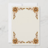 Retro Bloemen | Koppels douche Kaart (Achterkant)