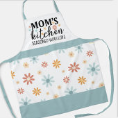 Retro Bloemen Mama's Keuken Doorspekt met Liefde Schort