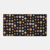 Retro Bloemen met Monogram Bureaumat (Voorkant)