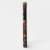 Retro bloemen met schedelpatroon Case-Mate iPhone case (Achterkant/links)