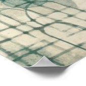  Retro Bloemen Midden Eeuw Modern Poster (Hoek)