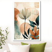  Retro Bloemen Midden Eeuw Modern Poster